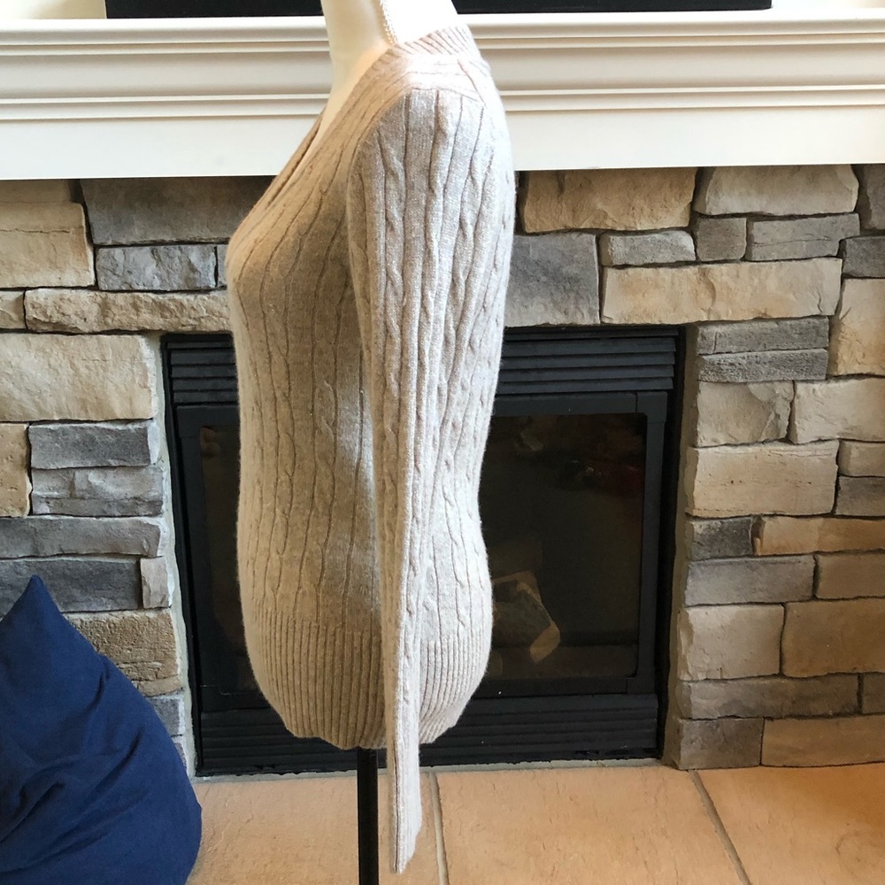 Loft gold beige sweater size medium - Picture 4 of 6